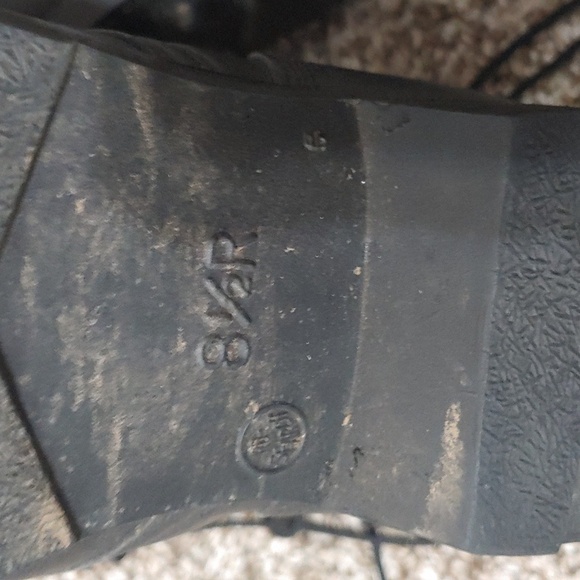 VTG Ro-Search Black Lace Up Combat Boots Men's Size 8.5 - Picture 5 of 5